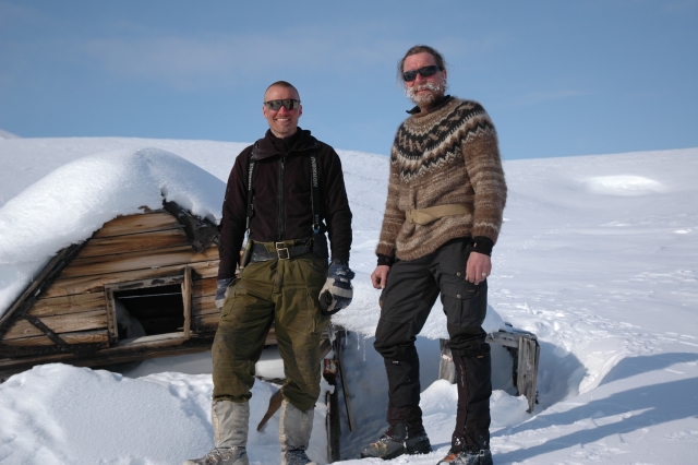 Martin Munck and Peter at Kap Lagerberg, April 2008