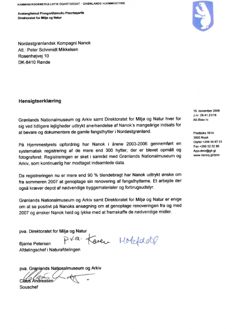 Hjemmestyrets hensigtserklæring 2006