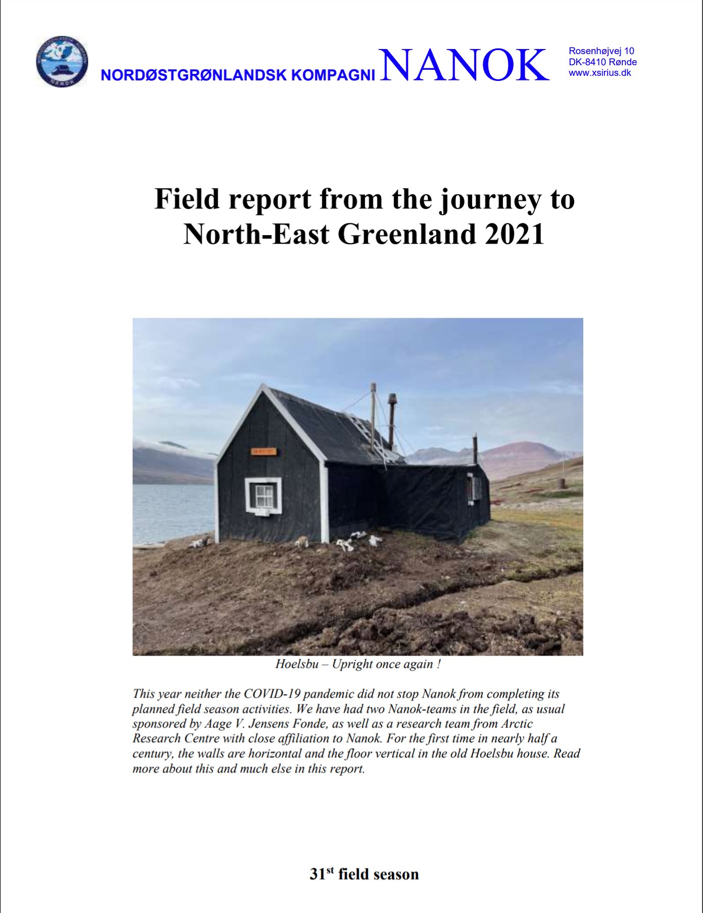 Nanok field report 2021