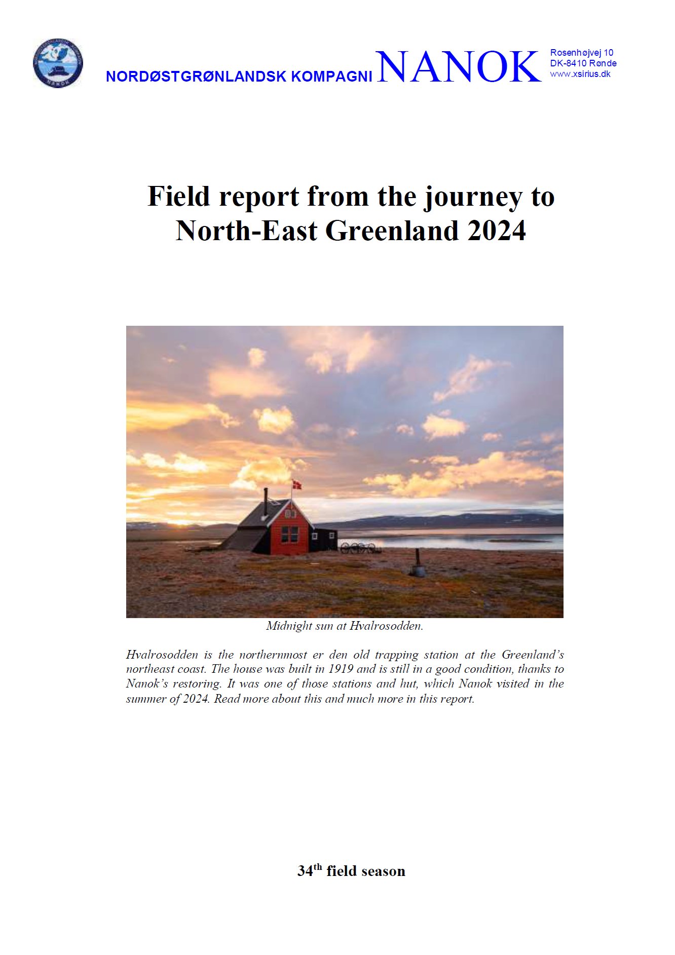 Nanok field report 2024