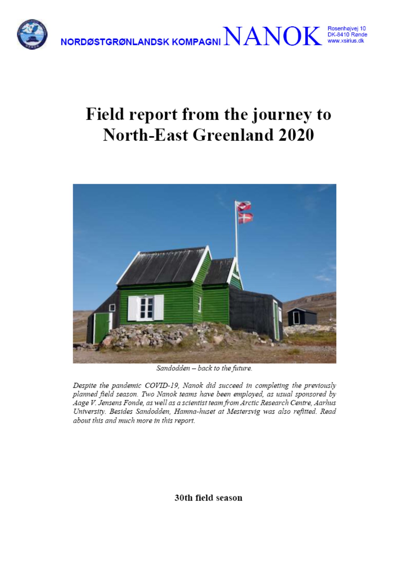 Nanok field report 2020